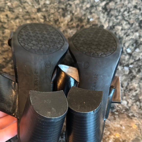 Kelly & Katie Black adjustable strap Heeled Sandals with Chunky Block Heel EUC 8 - Picture 13 of 16